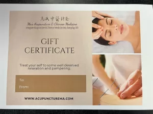 image of gift certificate