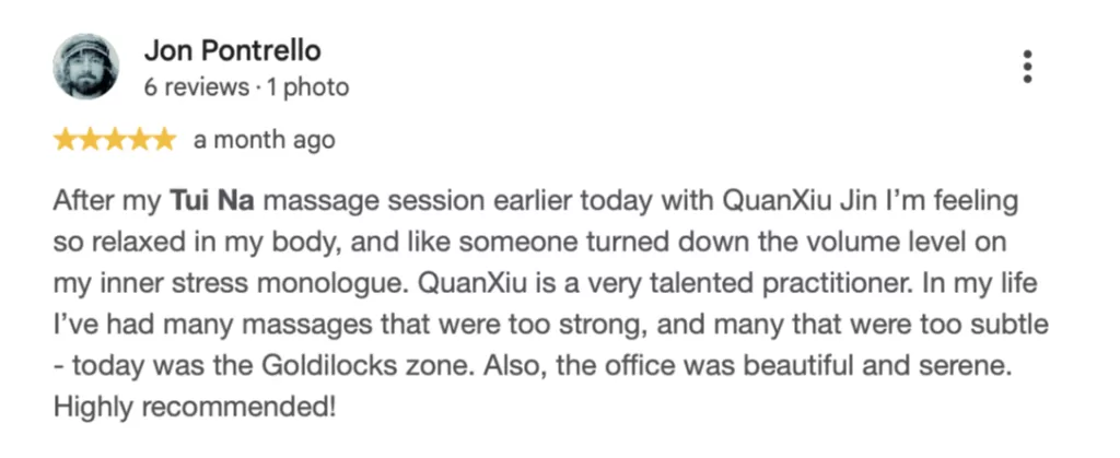 Review for Quanxiu (ChuanShiu) Jin